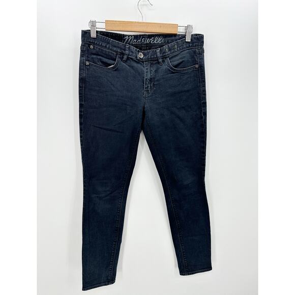 Madewell Dark Wash Skinny Denim Jeans Cotton Blend Stretch Women Size 28 - Picture 1 of 7